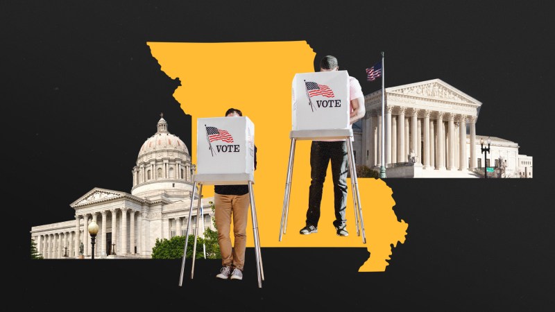Justice Kavanaugh denied Missouri's emergency bid to use its 2025 congressional map, requiring the state to use its 2022 district lines in November.