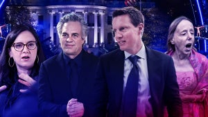 Bari Weiss, Mark Ruffalo, David Ellison, Medea Benjamin by Christopher Smith/TheWrap