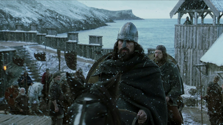 Ethan Hawke as King Aurvandill only has a few kinsman aside him in The Northman