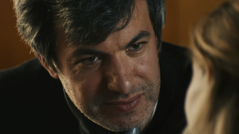 Nathan Fielder talks to Elizabeth Holmes in You Can See Everything